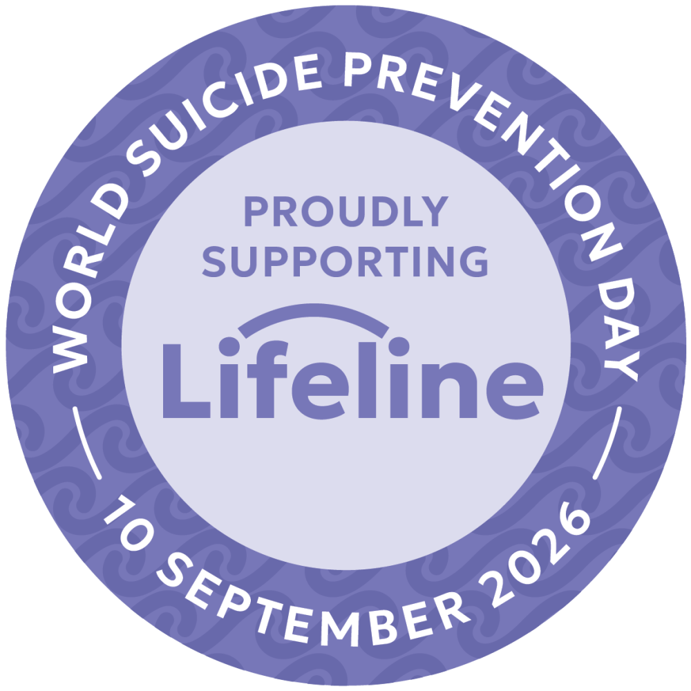 World suicide day badge purple